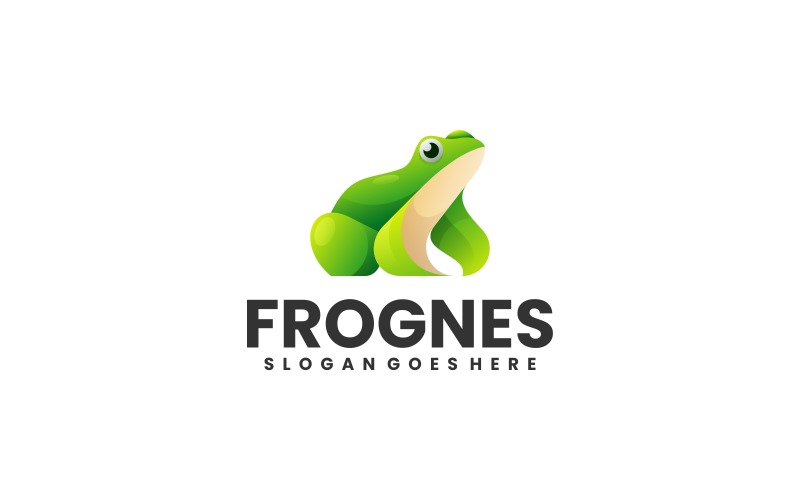 Frog Gradient Colorful Logo Design Logo Template