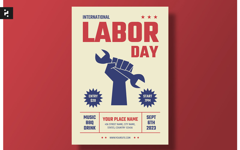 Labor Day Flyer (USA 2 Sept) Corporate Identity