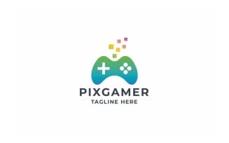 Professional Pixel Gamer Logo