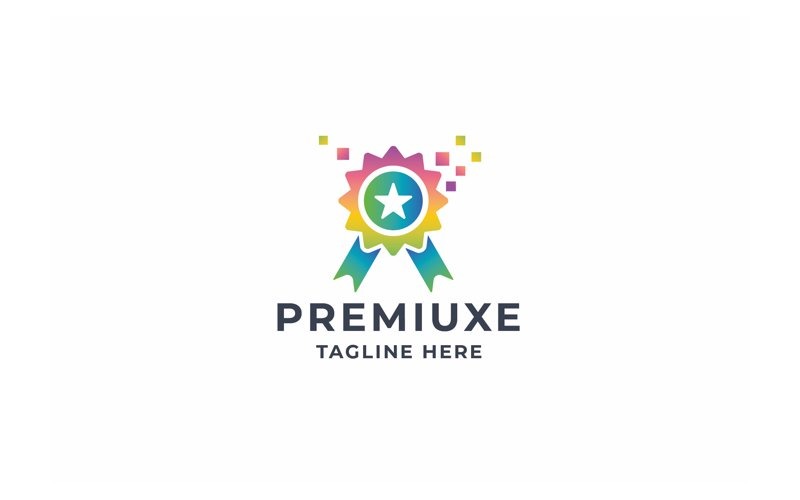 Professional Pixel Premium Logo Logo Template