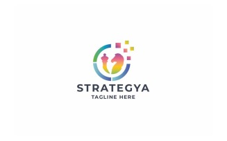 Professional Pixel Strategy Logo