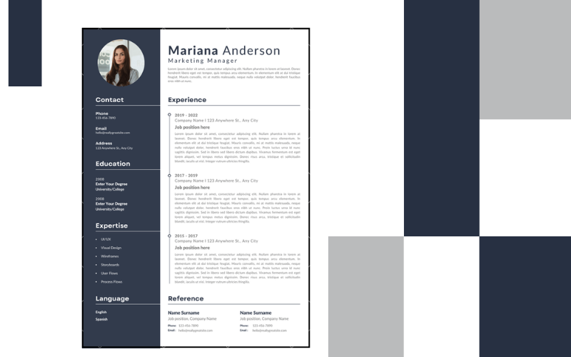 Official CV Template 2022 Newest Update Printable Resume Templates