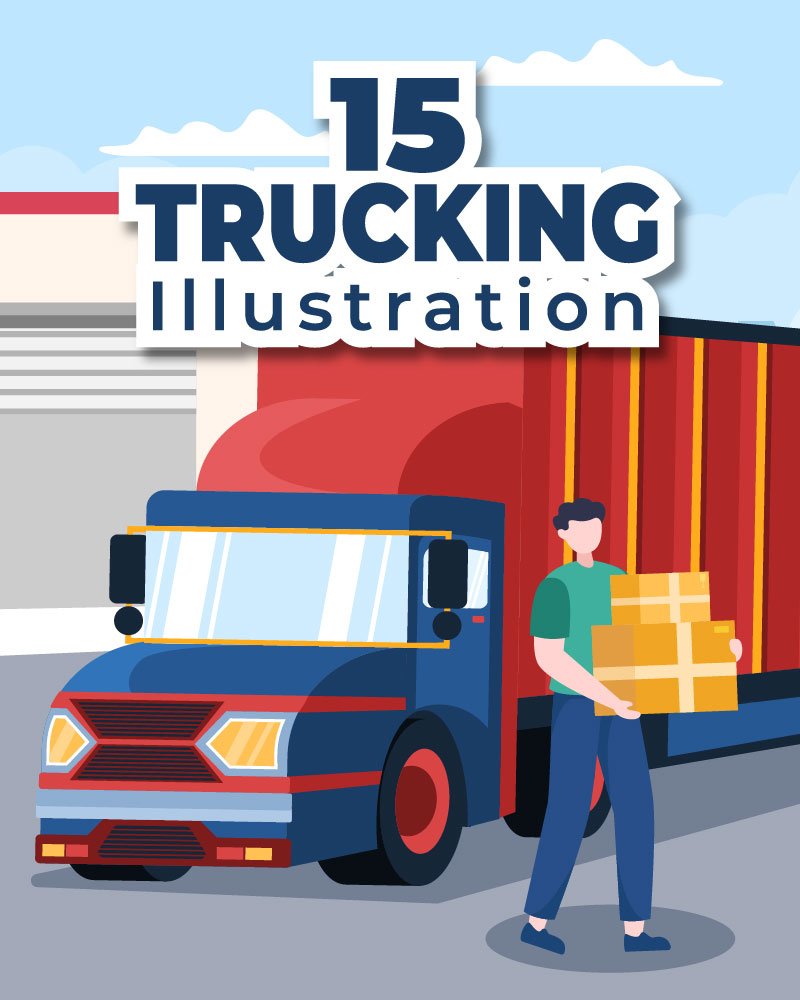 Kit Graphique #268182 Trucking Truck Divers Modles Web - Logo template Preview