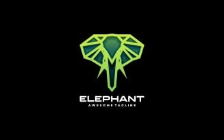 Elephant Line Art Logo Style Vol.1