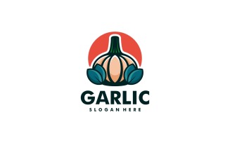 Garlic Simple Mascot Logo