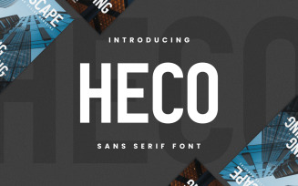 Heco Modern Sans Serif Font