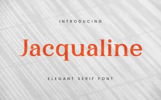 Jacqualine Elegant Serif Font