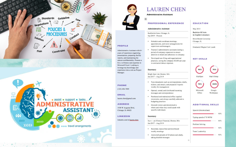 RESUME - Administrative Assistant CV Resume Template