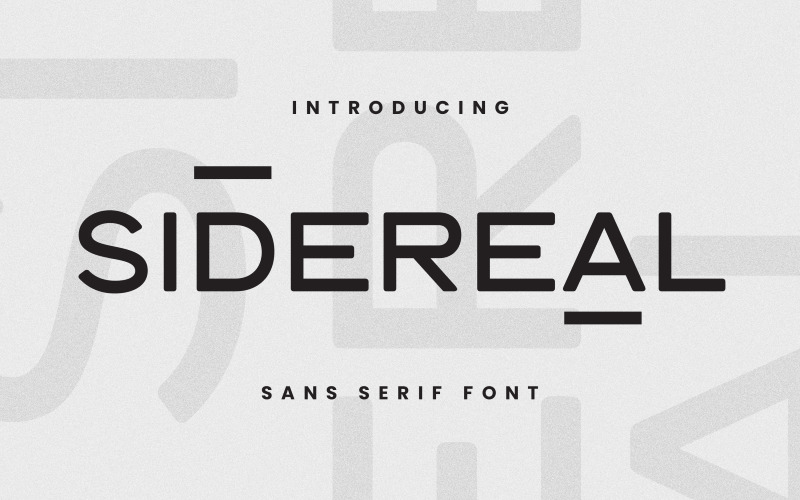 Sidereal Sans Serif Display Font