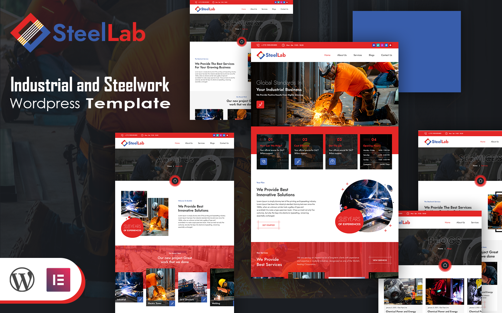 Template #268240 Metal Fabrication Webdesign Template - Logo template Preview