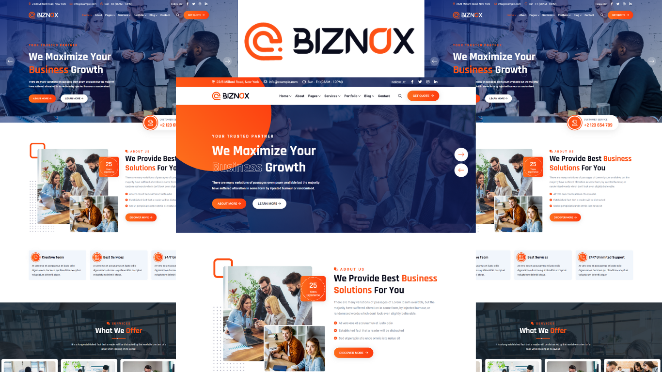 Biznox - Corporate And Business HTML5 Template