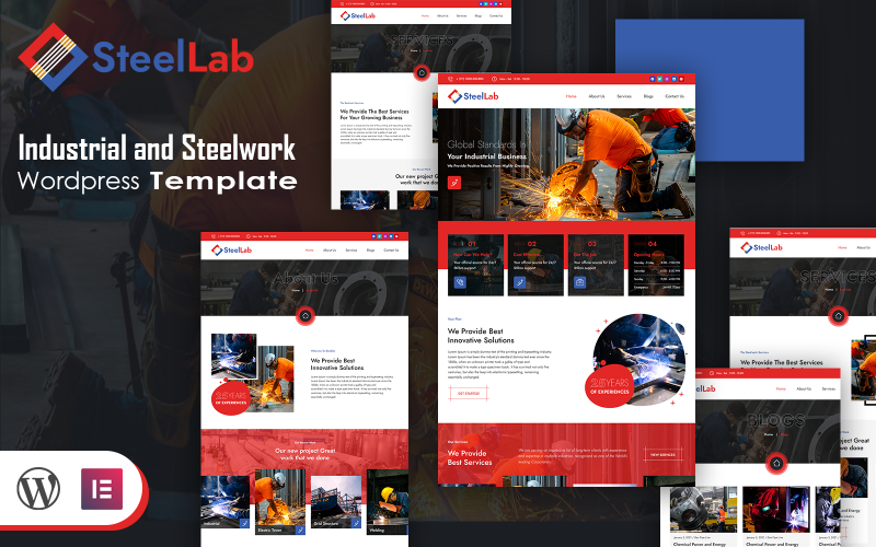Steellab - Industrial and Steelwork Wordpress Template WordPress Theme