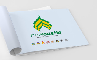 Stylish Castle Architecture Logo