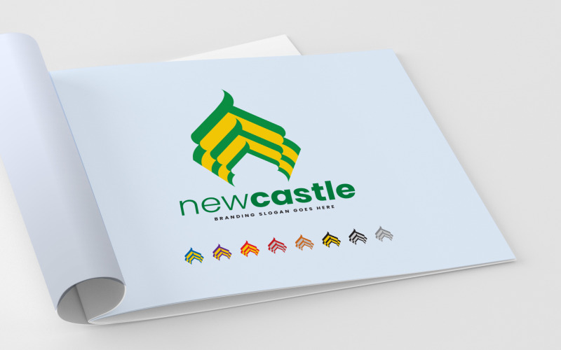 Stylish Castle Architecture Logo Logo Template