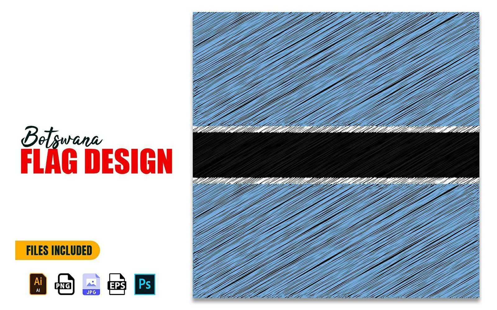 Kit Graphique #268309 Botswana Flag Divers Modles Web - Logo template Preview