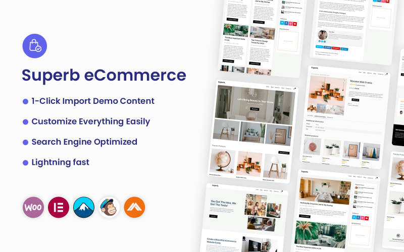 Superb eCommerce FREE - Home Decor And Interior Design WordPress Theme WooCommerce Theme