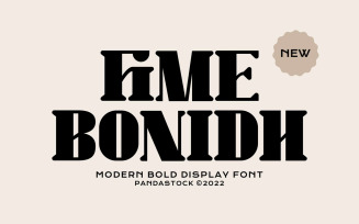 Fime Bonidh Modern Display Font