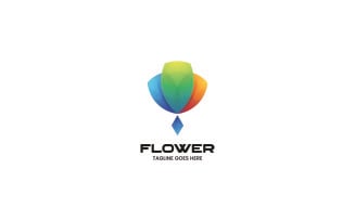 Flower Gradient Colorful Logo Vol.1