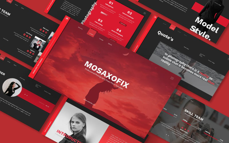 Mosaxofix Photograpy Powerpoint Template PowerPoint Template