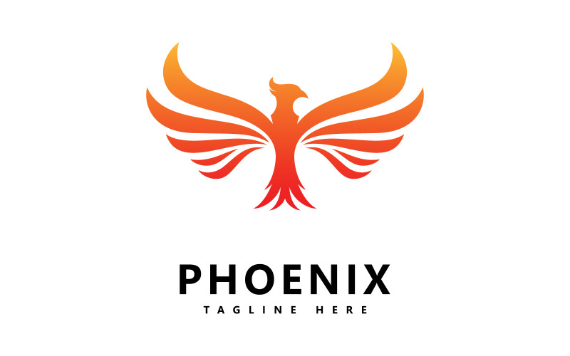Phoenix Bird Logo Vector Design V3 Logo Template