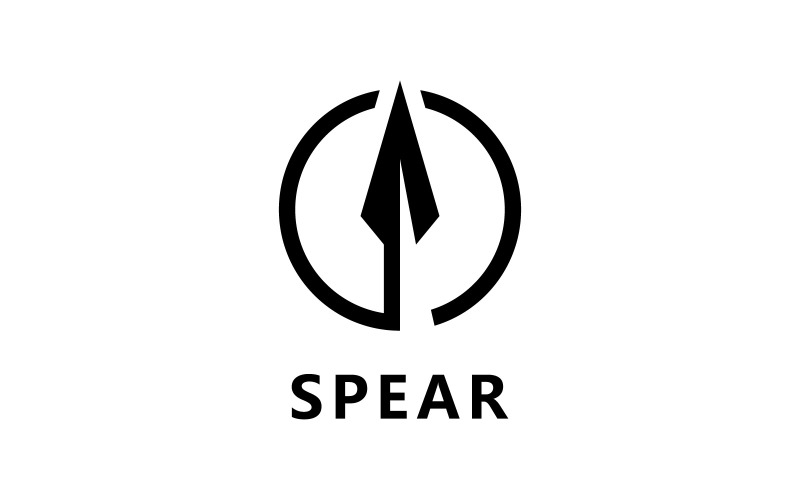 Spear Weapon Logo Vector Design V1 Logo Template