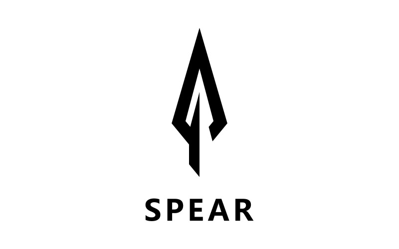 Spear Weapon Logo Vector Design V2 Logo Template