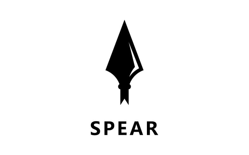 Spear Weapon Logo Vector Design V4 Logo Template