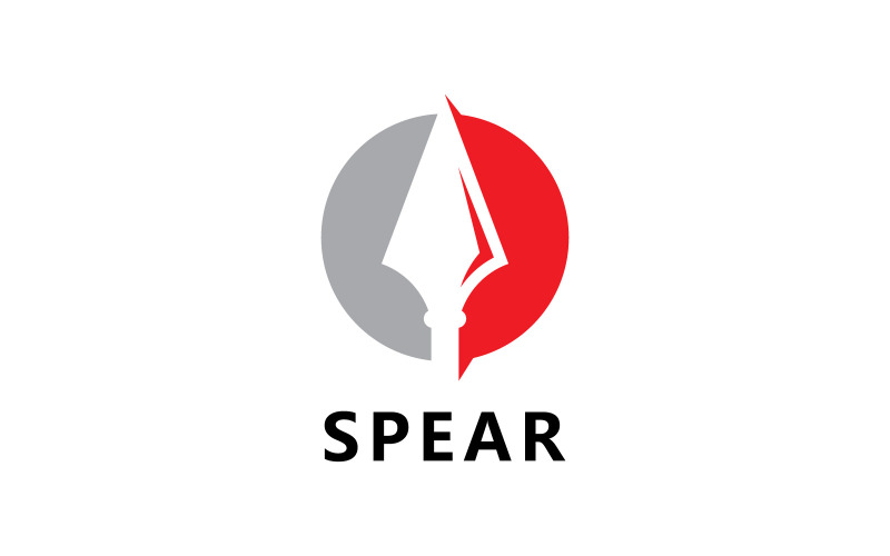 Spear Weapon Logo Vector Design V6 Logo Template