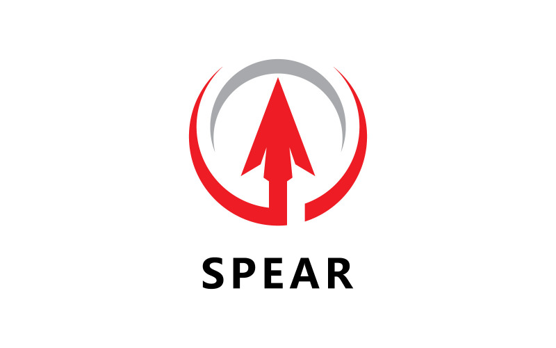 Spear Weapon Logo Vector Design V7 Logo Template