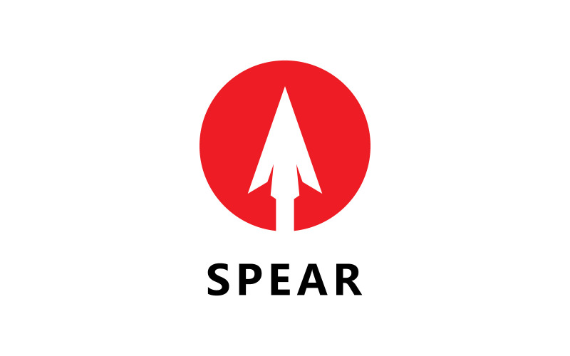 Spear Weapon Logo Vector Design V8 Logo Template