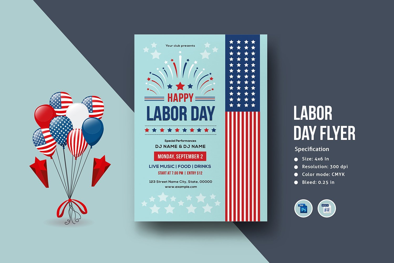 Kit Graphique #268628 Labor Day Divers Modles Web - Logo template Preview