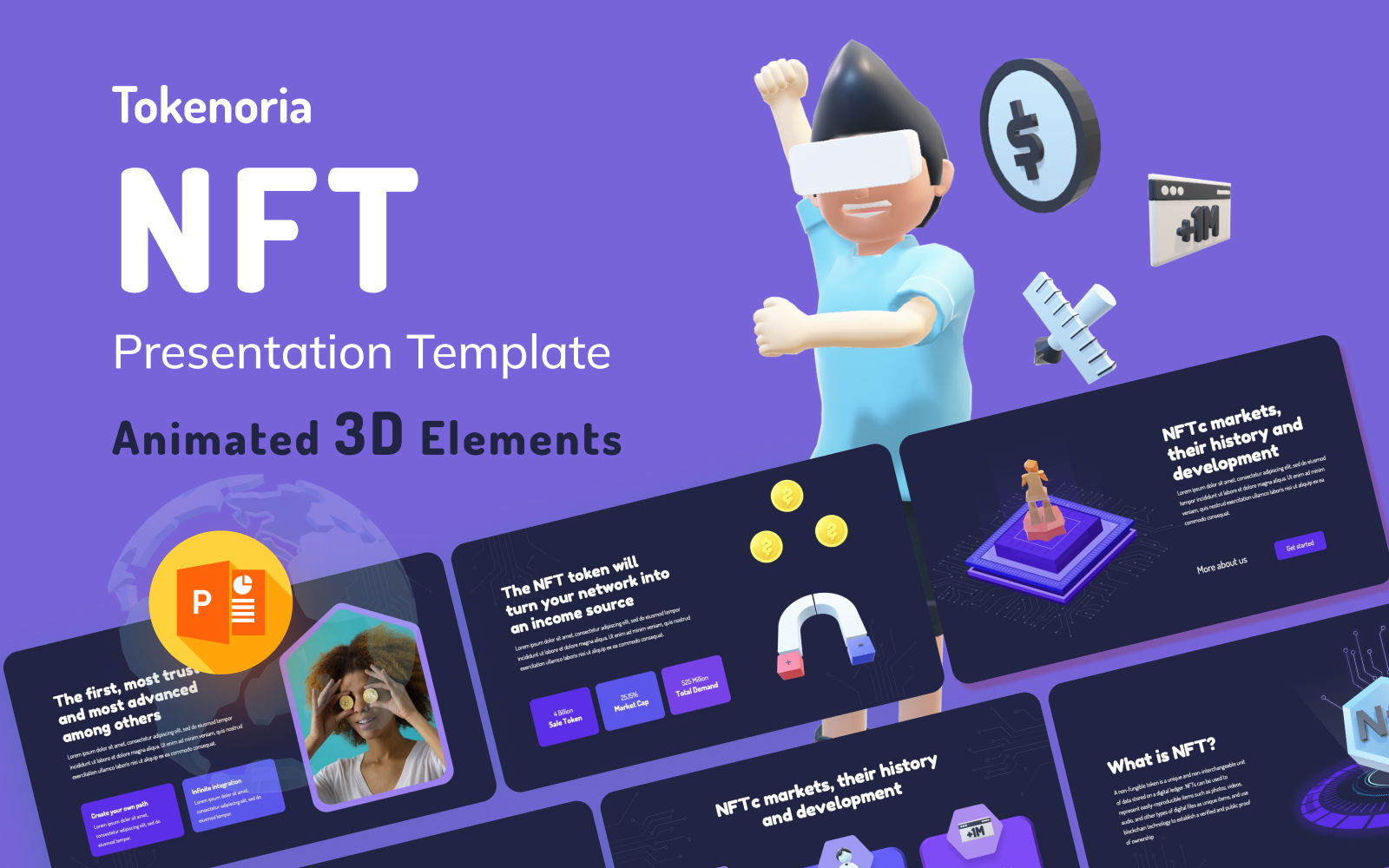 Tokenoria NFT – PowerPoint Presentation Templates