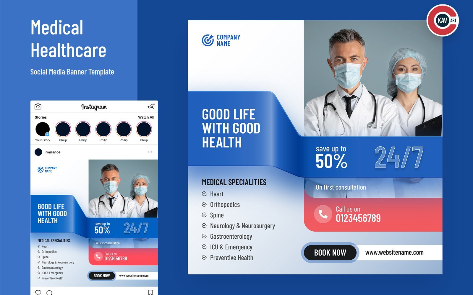 Kit Graphique #268682 Hospital Docteur Divers Modles Web - Logo template Preview