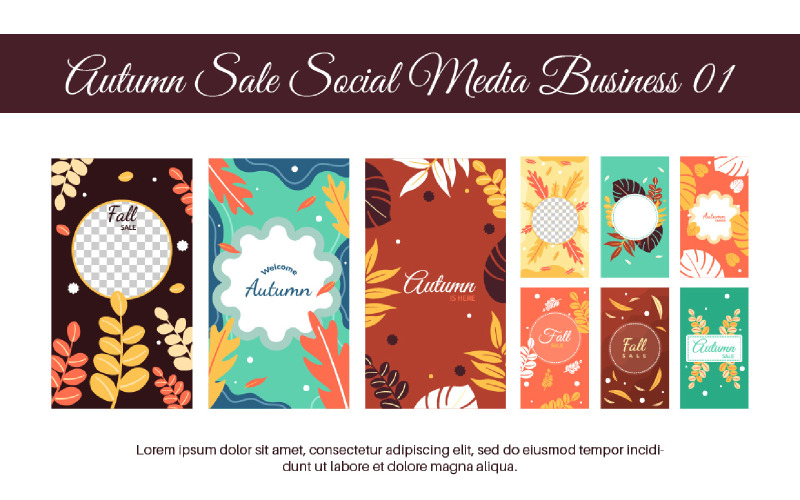 18 Autumn Sale Social Media Business 01 Illustration