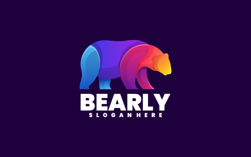 Bear Gradient Colorful Logo Vol.1 Logo Template