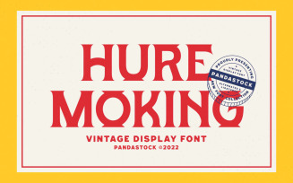 Hure Moking Vintage Display Font
