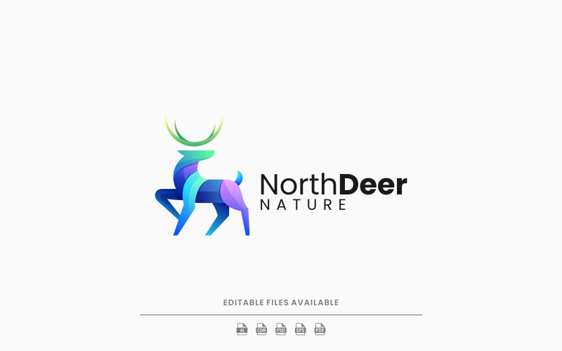 North Gradient Colorful Logo Logo Template