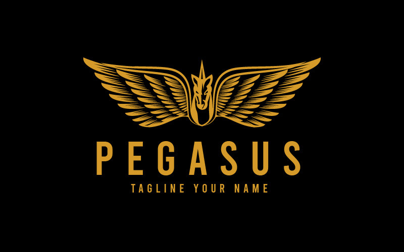 Pegasus Logo - Animalm Logo Logo Template