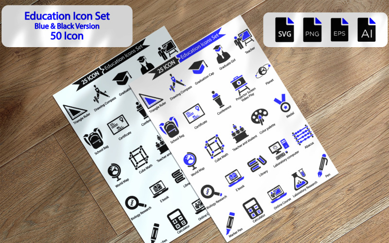 50 Premium Education Icon Set