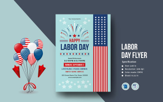 Usa Labor Day Flyer Template
