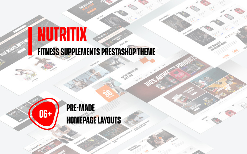 Leo Nutritix - Fitness Supplements Prestashop Theme PrestaShop Theme