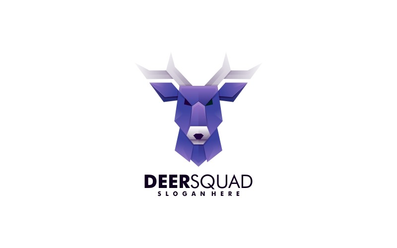 Deer Gradient Logo Style Vol.1 Logo Template