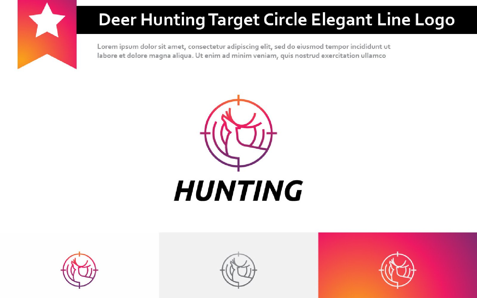 Template #268978 Hunting Target Webdesign Template - Logo template Preview