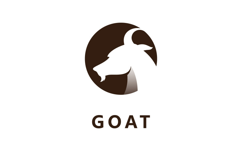 Goat Animal Head Vector Logo Design Template V10 Logo Template