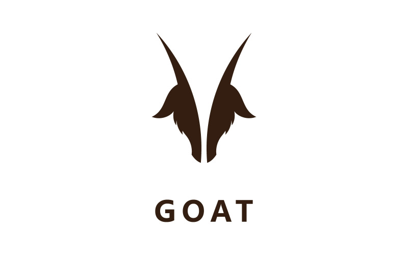 Goat Animal Head Vector Logo Design Template V2 Logo Template
