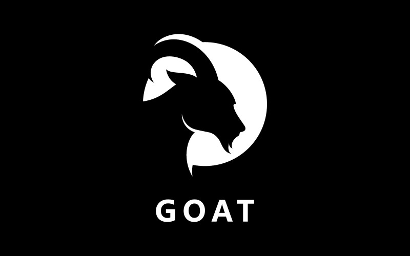 Goat Animal Head Vector Logo Design Template V7 Logo Template