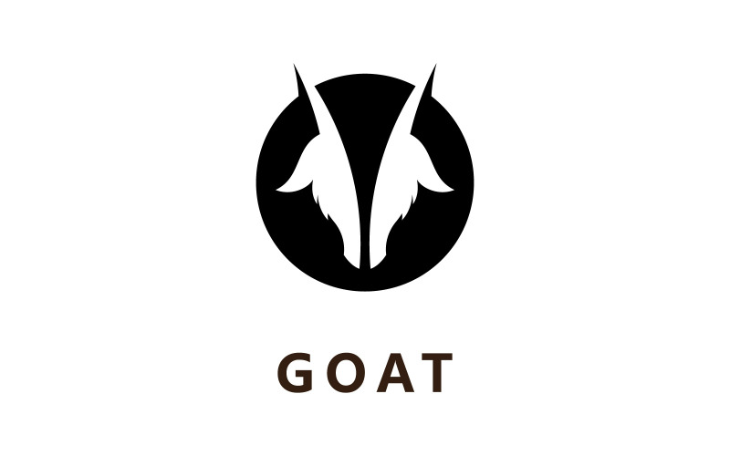 Goat Animal Head Vector Logo Design Template V9 Logo Template