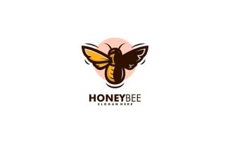 Honeybee Simple Mascot Logo Style