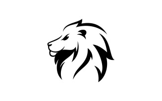 Lion Animal Head Vector Logo Design Template V1