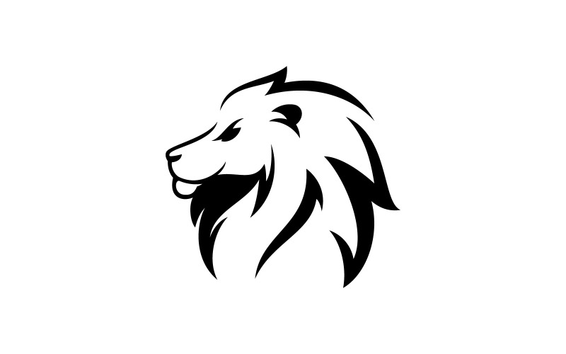 Lion Animal Head Vector Logo Design Template V1 Logo Template